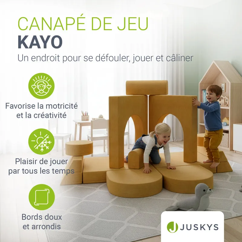 Kindersofa Kayo mit Cord Bezug & Kissen