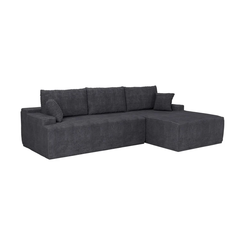 Sofa Coredo mit Cord Bezug & Dekokissen