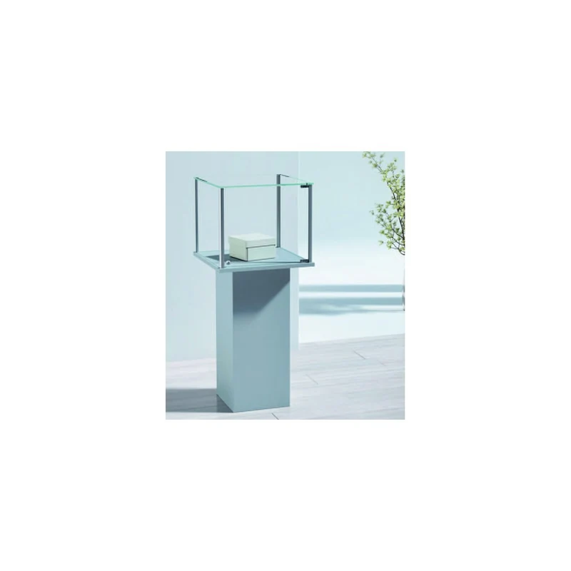 Casa Padrino Luxus Präsentationsvitrine 54 x 51 cm H. 120 cm - Ladeneinrichtung - Boutique Möbel - Made in Italy