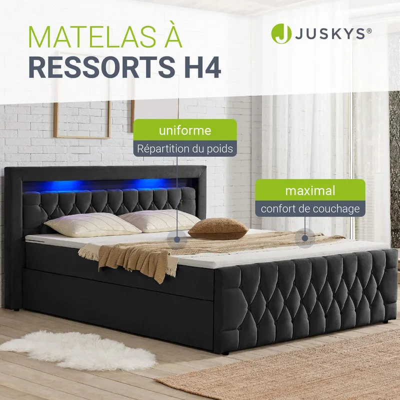 Boxspringbett Leona - Samt
