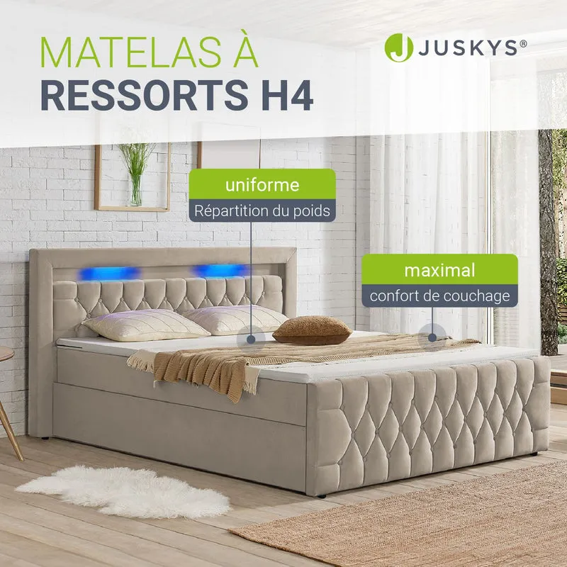 Boxspringbett Leona - Samt