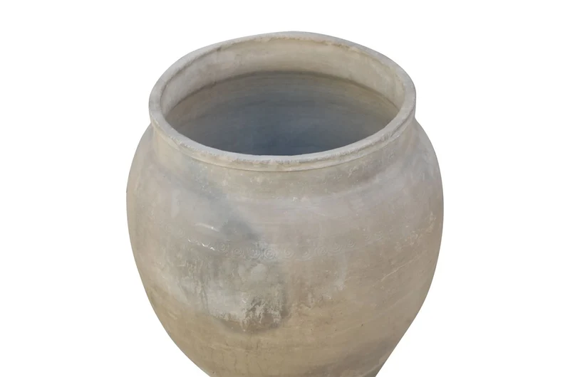 Casa Padrino Luxus Vase 50 x 50 x H. 61 cm - Große Terrakotta Vase im rustikalen Antik-Look - Luxus Deko Accessoires