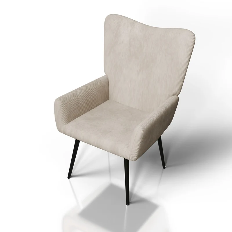 Ohrensessel mit optionalem Hocker Odense