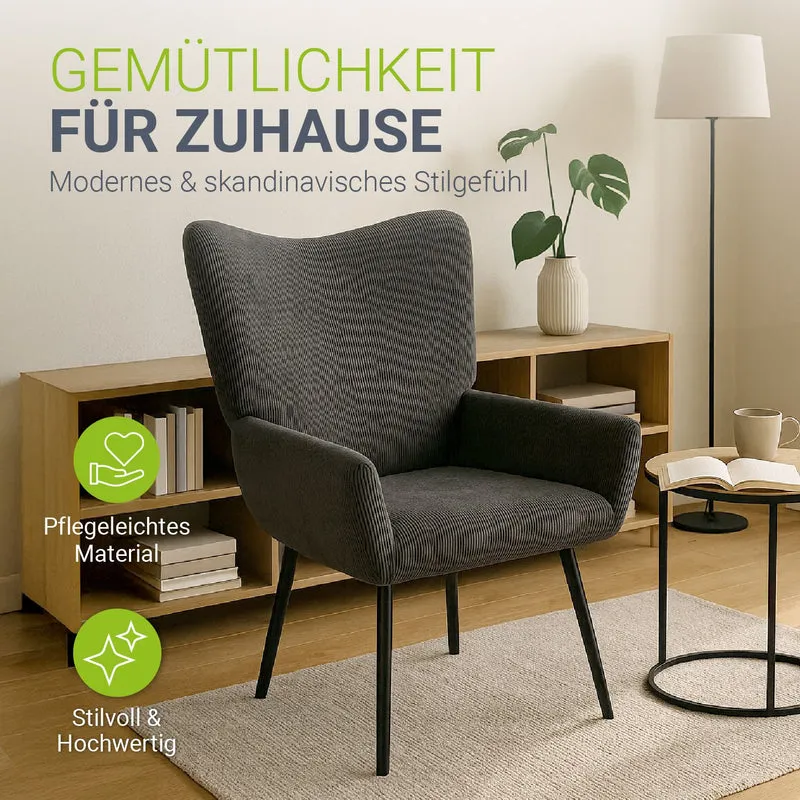 Ohrensessel mit optionalem Hocker Odense