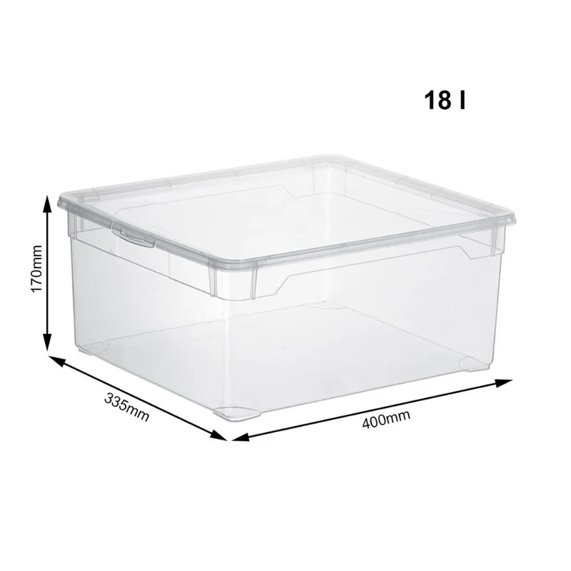 Aufbewahrungsbox CLEAR 18L - 40x33.5x17cm