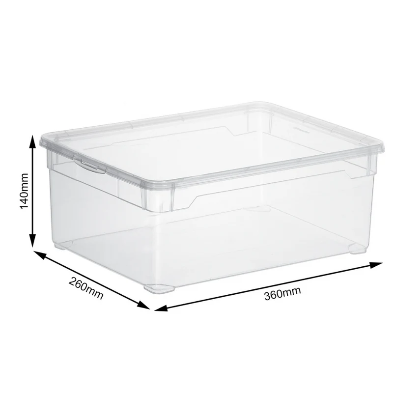 Aufbewahrungsbox CLEAR 10L - 36x26x14cm