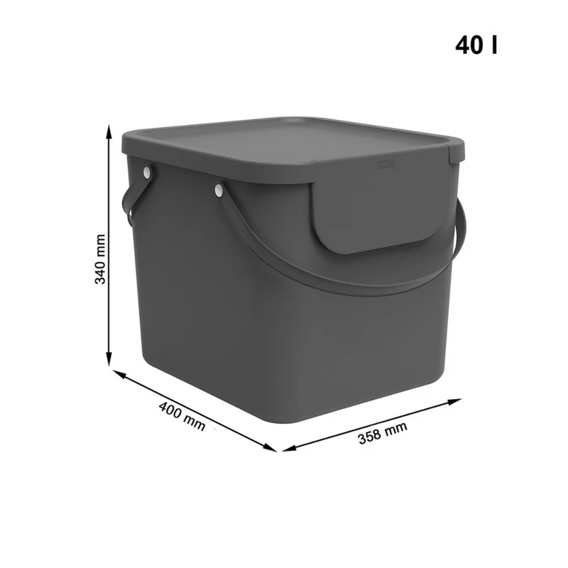 ALBULA Recycling Müllsystem 40L - Anthrazit