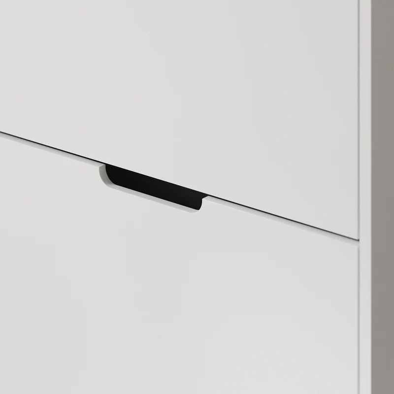 SoBuy FSR209-WN Kapea Kenkäkaappi Eteiseen – Valkoinen Kenkäkaappi 9 Kengälle – Tilaa Säästävä, MDF & Bambu, 90×19×129,5 cm