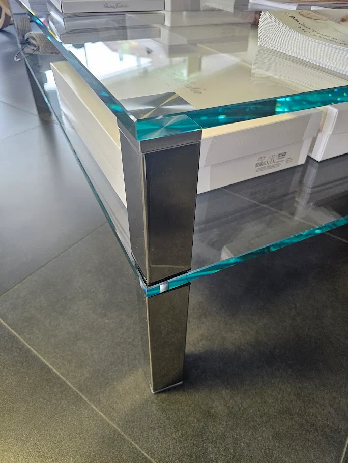 GLASCOUCHTISCH QUADRO DOUBLE Design von DREIECK DESIGN