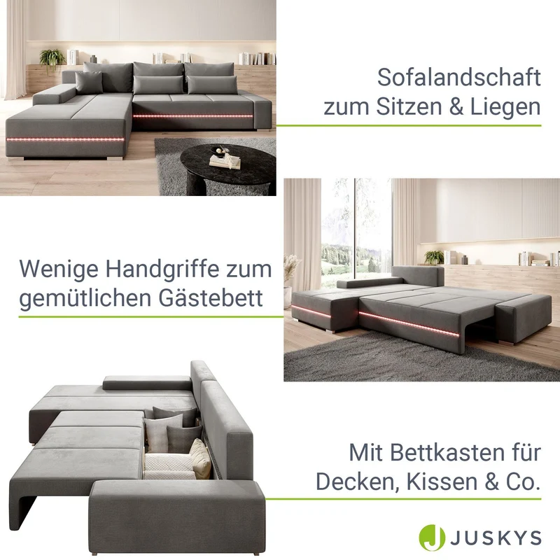 Sofa Davos mit LED