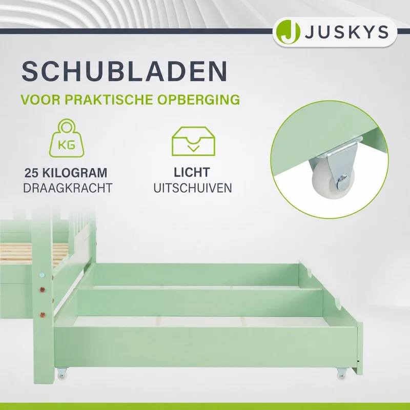 Kinderbett Marli 90 x 200 cm mit Bettkasten