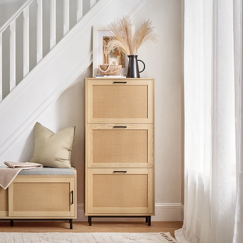 SoBuy Kenkäkaappi Kenkähylly kenkäteline 3 hyllyllä FSR155-N