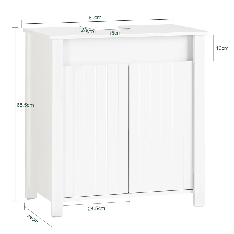 SoBuy Allaskaappi Allaskaluste BZR101-W