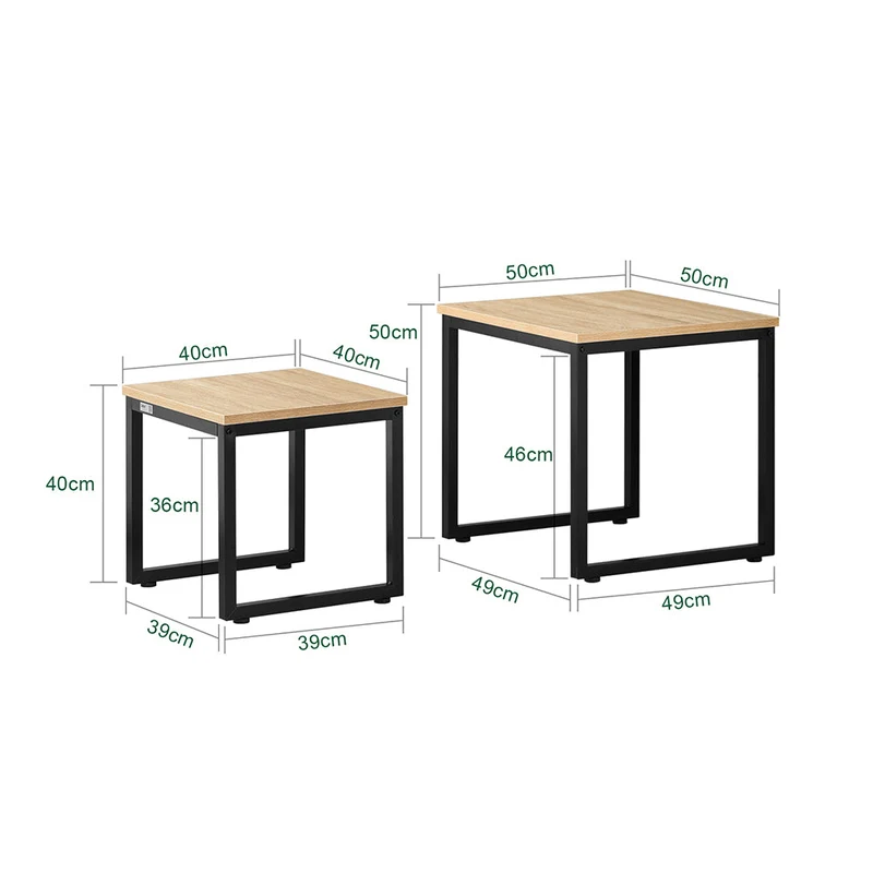 SoBuy Zestaw niskiego stołu 2w1 FBT42-N