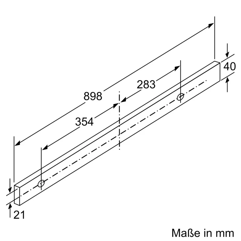 Siemens LI97RA561 iQ500 Flachschirm-Dunsthaube 90 cm Edelstahl + LZ49551 Edelstahl Anbaugriff