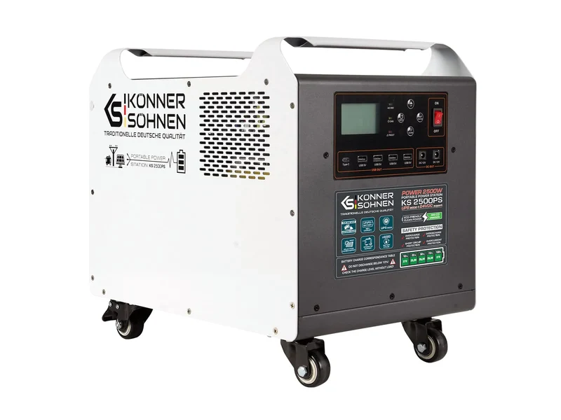 "Könner & Söhnen" Tragbare Powerstation KS 2500PS - 2560Wh
