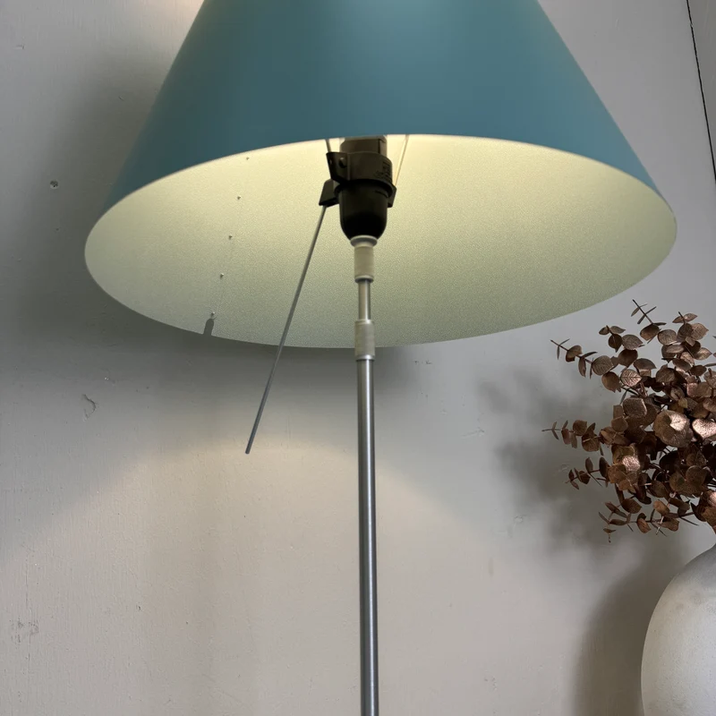 Luceplan Costanzina D13 Tischlampe Türkis Silbern Lampe Gebraucht