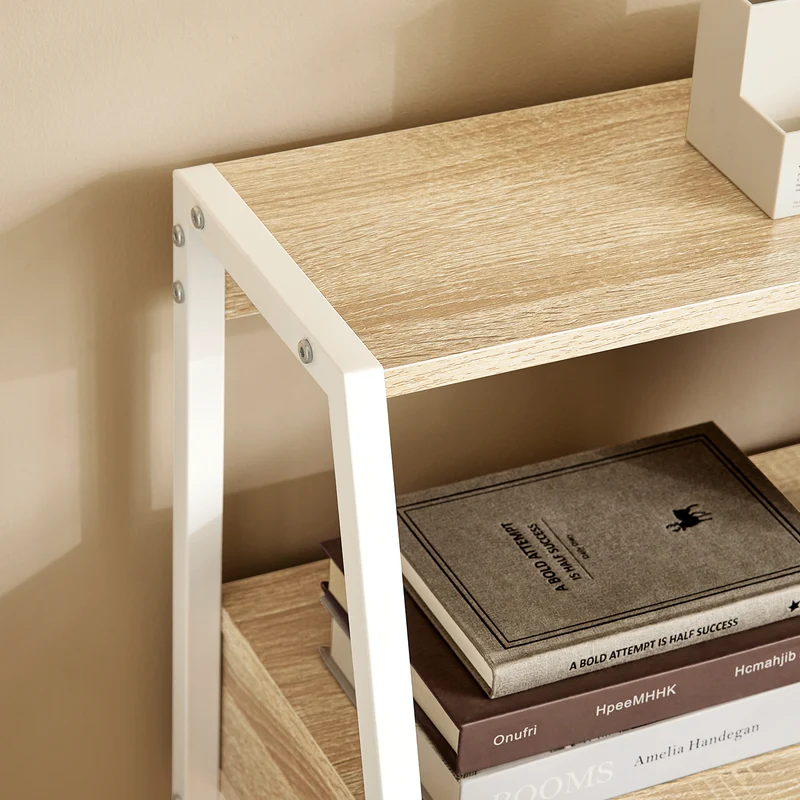 SoBuy Tietokonepöytä lastulevyä ja Metalli Beige FWT63-N