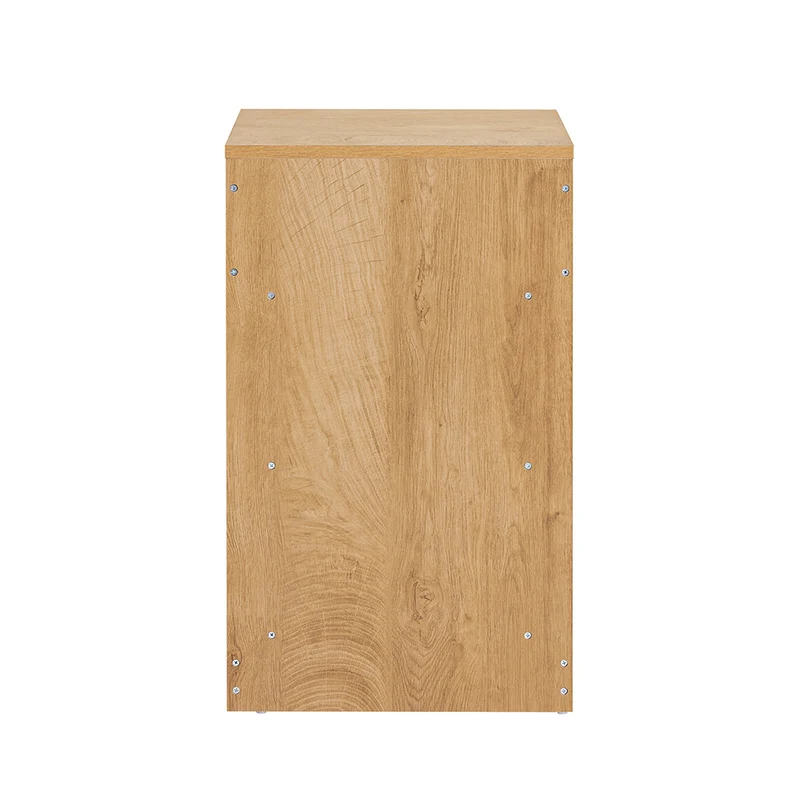SoBuy FBT49-N Yöpöytä laatikolla ja hyllyillä – Moderni sivupöytä makuuhuoneeseen, luonnonväri, 39 x 39 x 65 cm