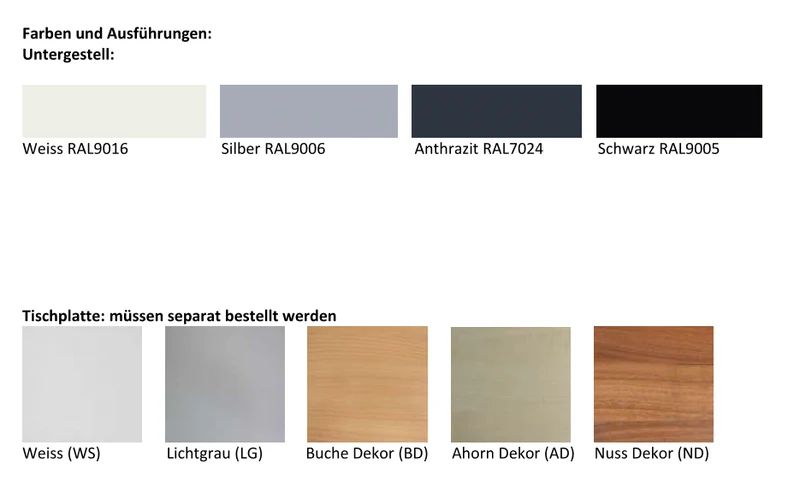 25 % Lageraktion Steh- Sitztischgestell Freestand Pro