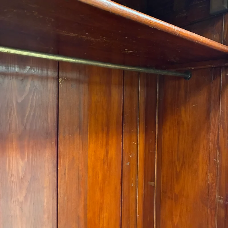 Großer Kleiderschrank Massivholz Biedermeier Barock Antik Braun Schrank Gebraucht