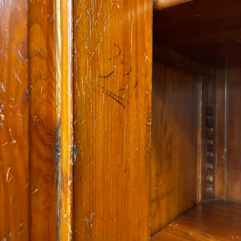 Großer Kleiderschrank Massivholz Biedermeier Barock Antik Braun Schrank Gebraucht