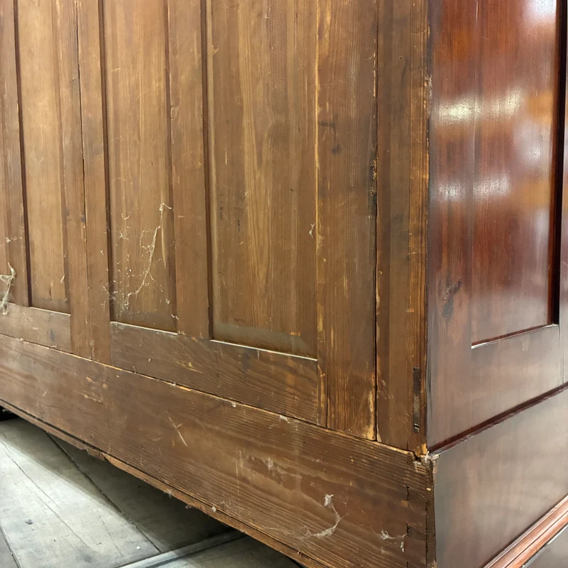 Großer Kleiderschrank Massivholz Biedermeier Barock Antik Braun Schrank Gebraucht