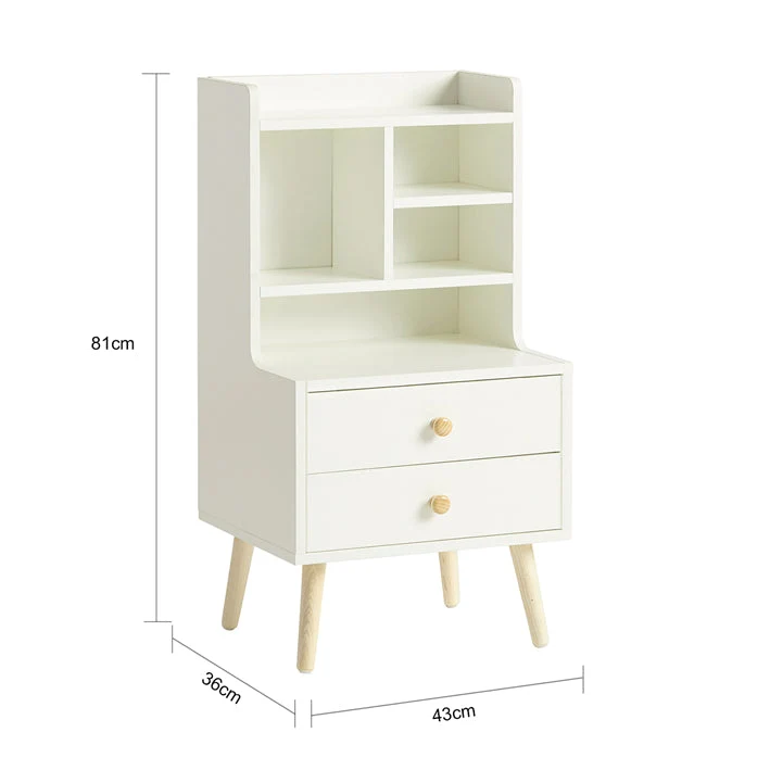 SoBuy | Nachttisch | Sofatisch | Beistelltisch | Nachtschrank | FBT100-W