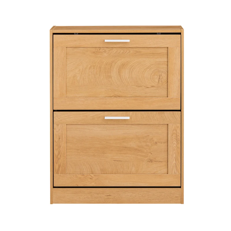 SoBuy Kenkäkaappi 2 Ovella puukuitulevyä ja lastulevyä Beige FSR137-N