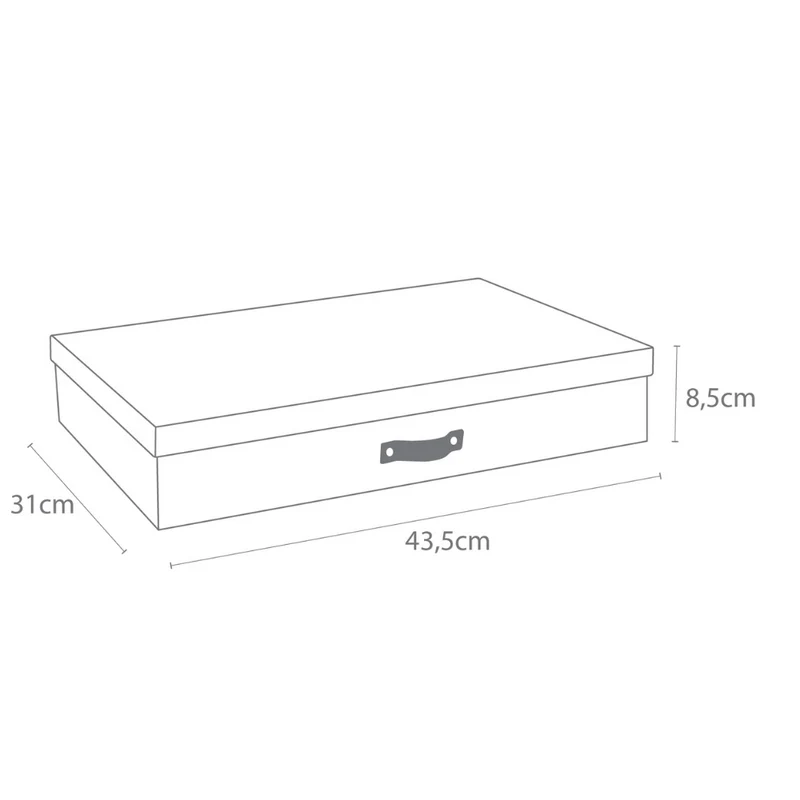 SVERKER Aufbewahrungsbox A3 - Schwarz Canvas