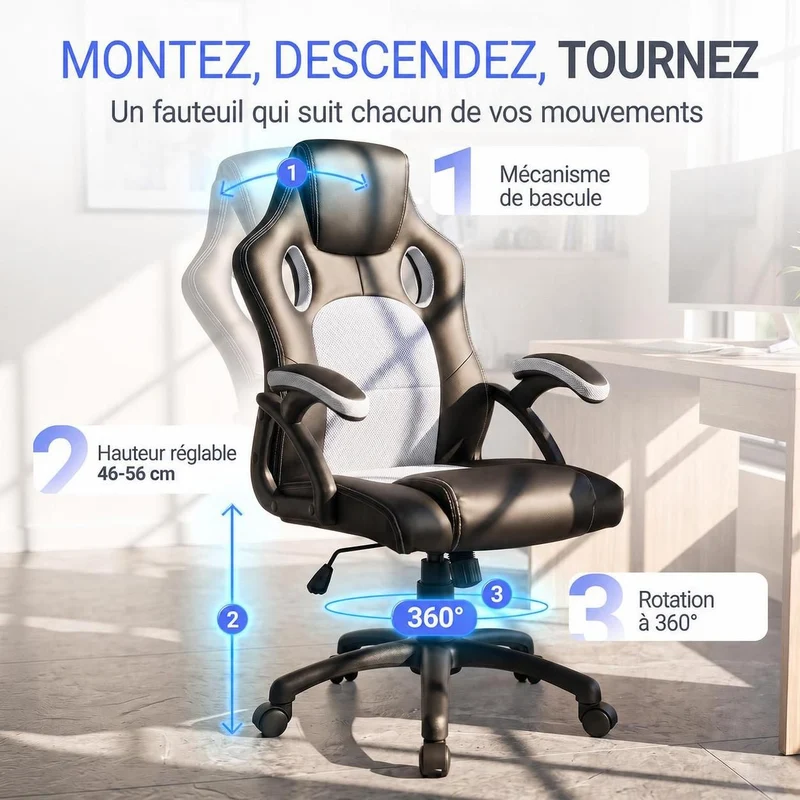 Racing Schreibtischstuhl Montreal