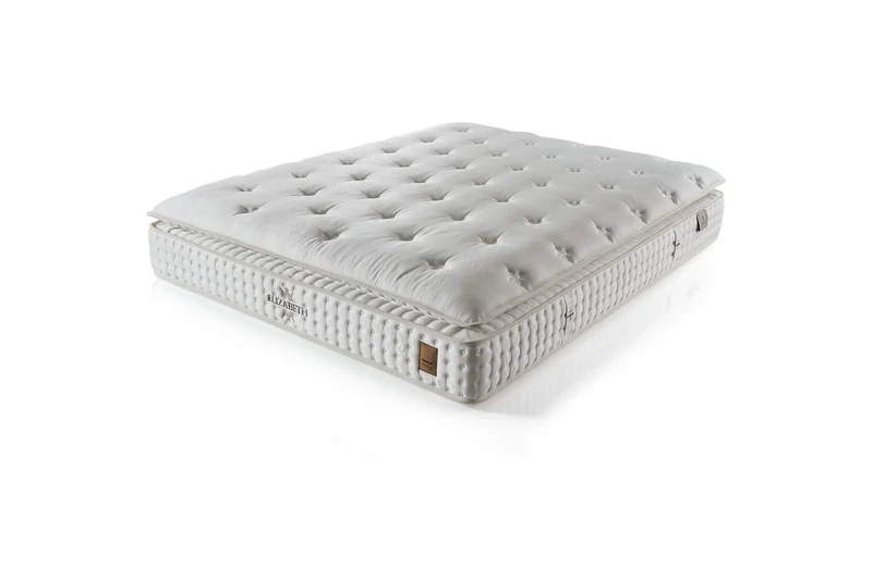 Elizabeth Laura Boxspringbett Set inkl. Matratze – 1600 Federn, 3D Balance Pocket & Antibakterieller Viskosestoff für Luxuriösen Schlafkomfort