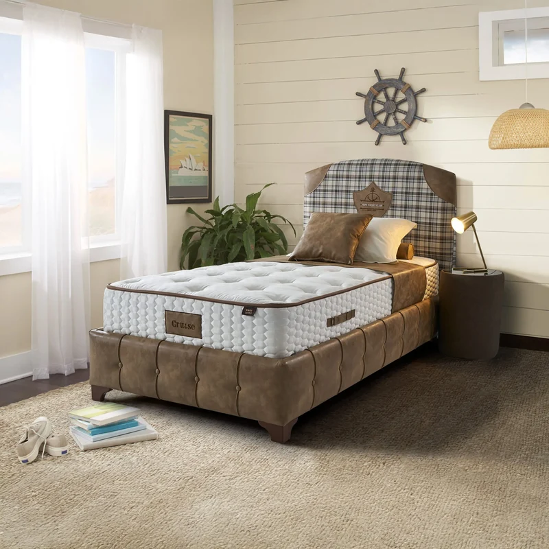 Cruise Boxspringbett Set inkl. Matratze – 3D Balance Pocket Federkern & Viscon Bezug für Luxuriösen Schlafkomfort