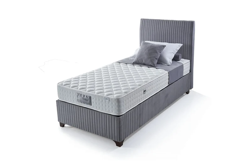 Bronze Rapid Boxspringbett Set: Ultra-Harte Matratze mit 100% Schafwolle, 4-Jahreszeiten-Komfort, Bonell-Federsystem & Luftkapseln – Für erholsamen und hygienischen Schlaf
