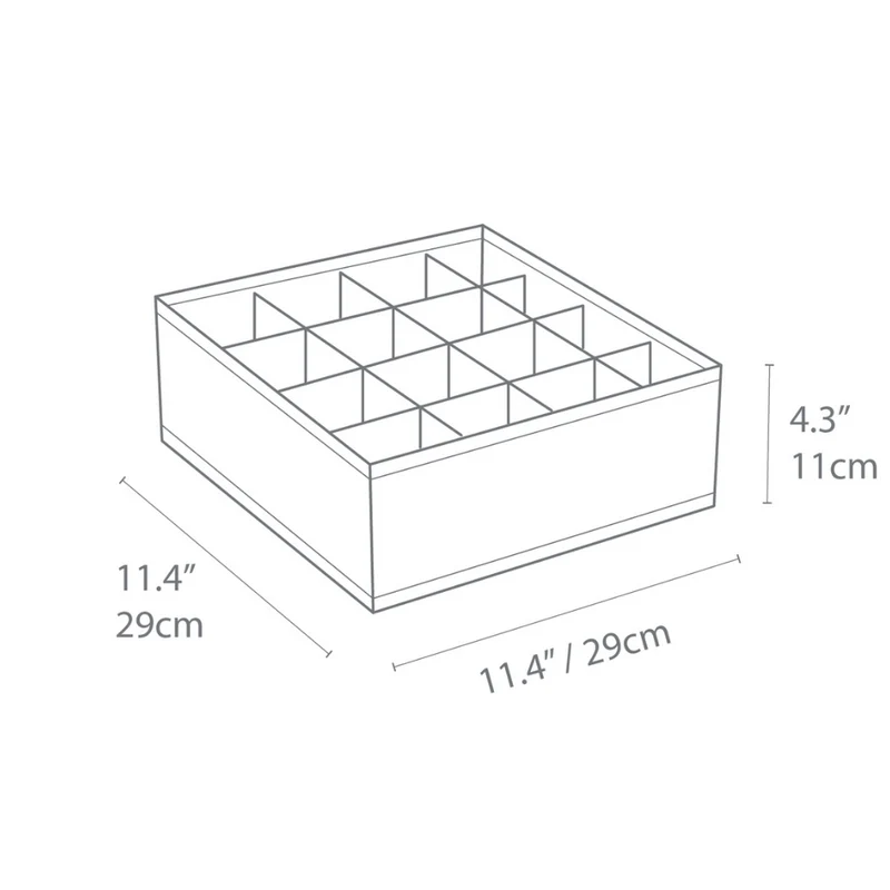 SOFT Organizer Grau - 16 Fächer