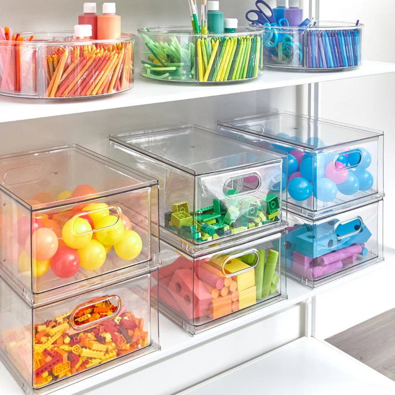 HOME EDIT - Aufbewahrungsbox Schublade KLAR - 35x26.7x19.7cm