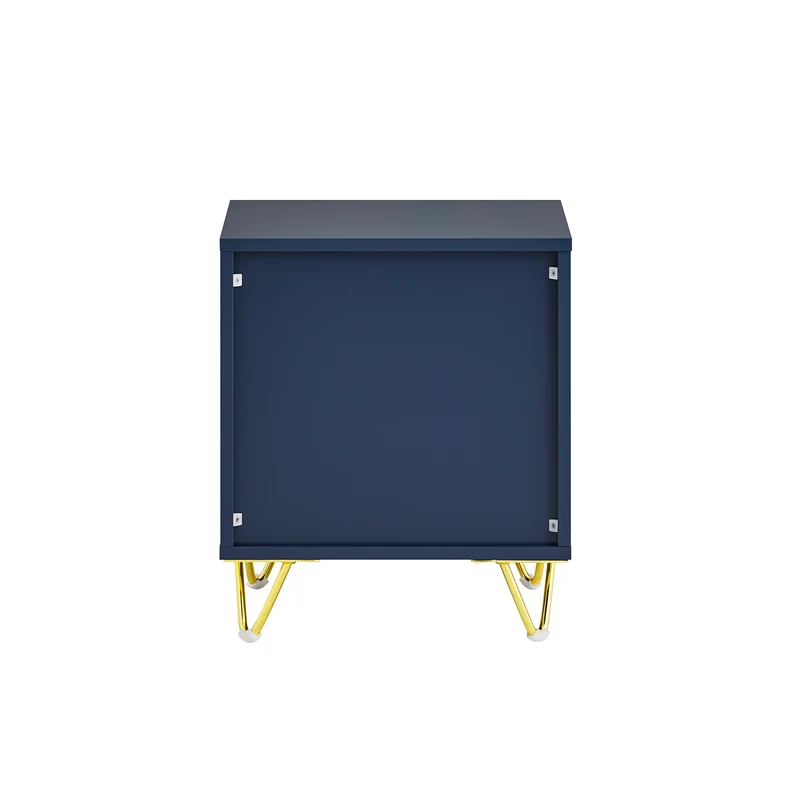 SoBuy | Nachttisch mit 2 Schubladen | Moderner Sofatisch | Beistelltisch | Blau | FBT115-B