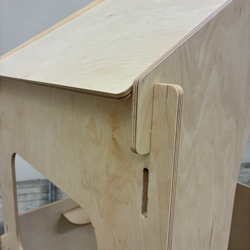 KidsDepot Kinderspielhaus Spielhaus Holz Multiplex Indoor Stecksystem