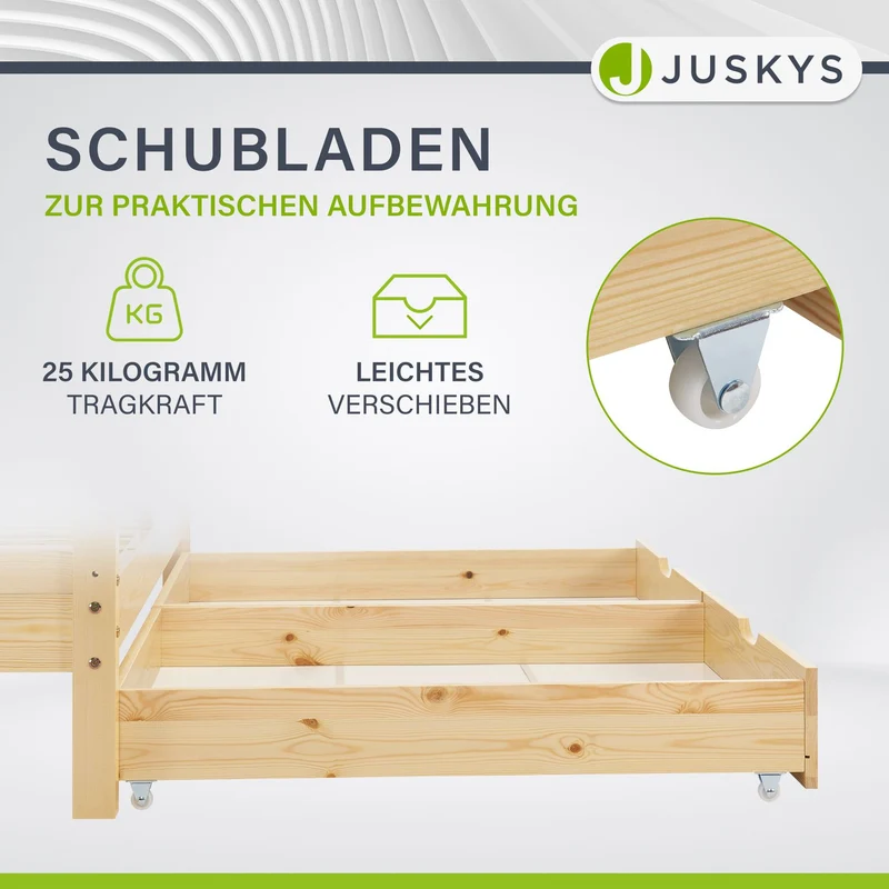 Kinderbett Marli 80 x 160 cm mit Bettkasten