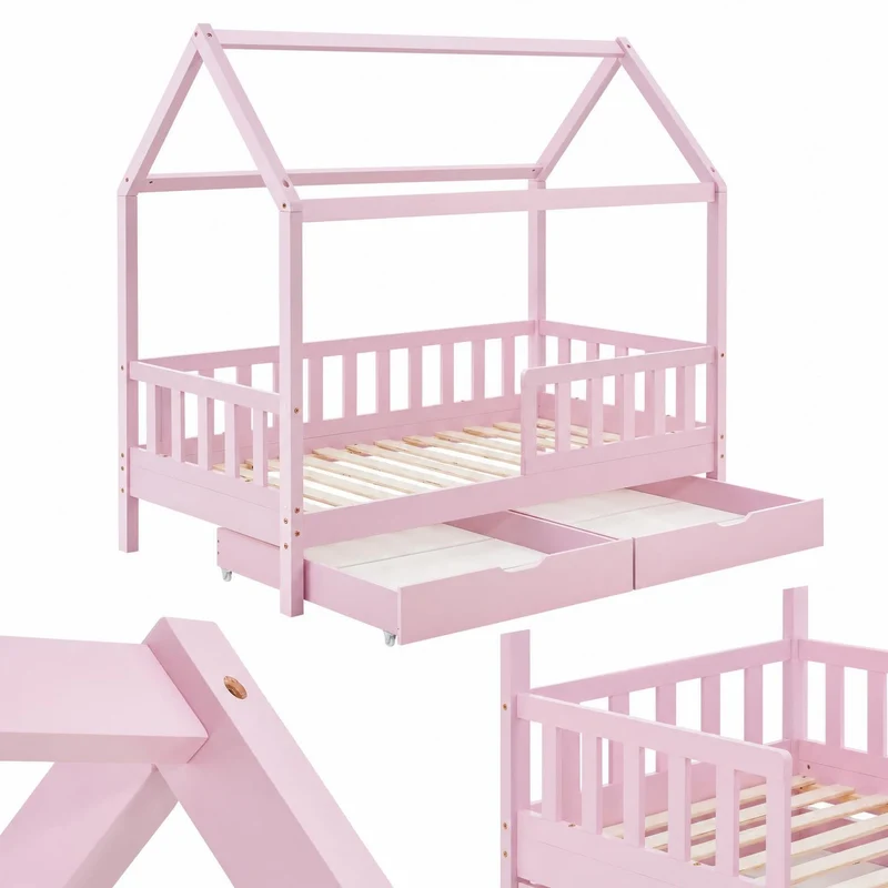 Kinderbett Marli 80 x 160 cm mit Bettkasten