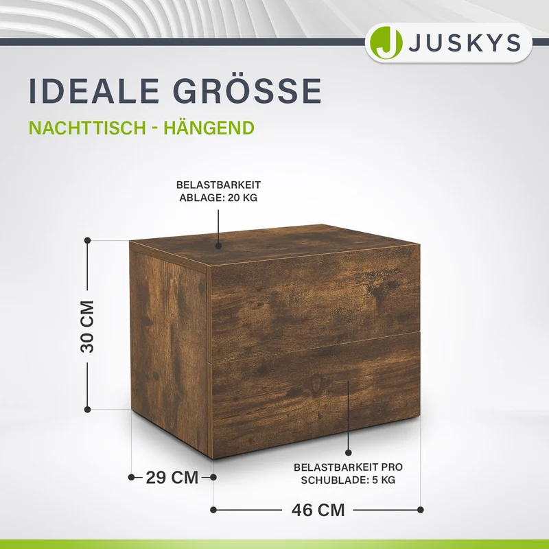 Wandschrank Nachttisch hängend