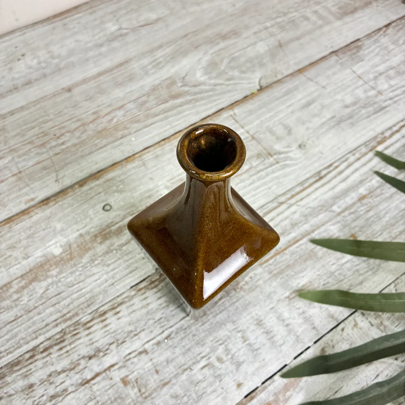 Ami Design Vase Braun Keramik S Flaschenform Vintage Deko