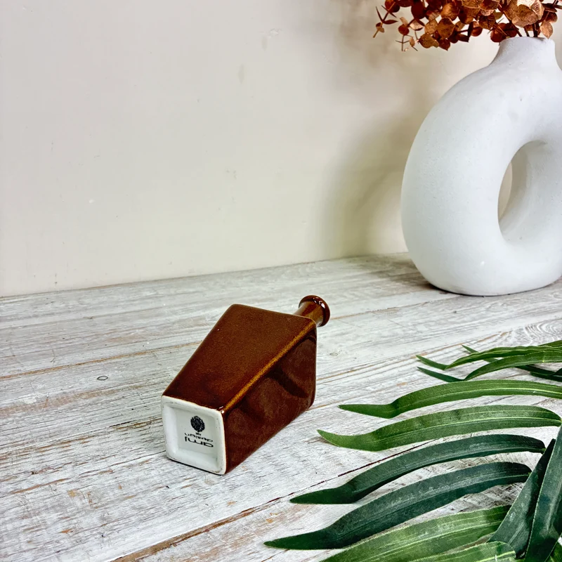 Ami Design Vase Braun Keramik S Flaschenform Vintage Deko