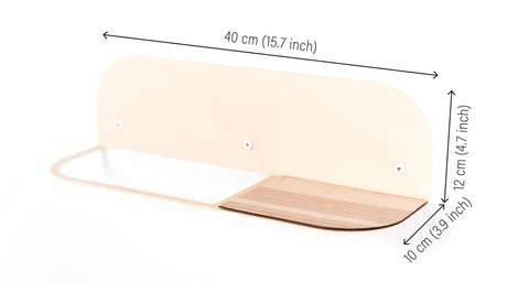 Handtuchhalter PAVLIS schwarz aus Stahl und Holz