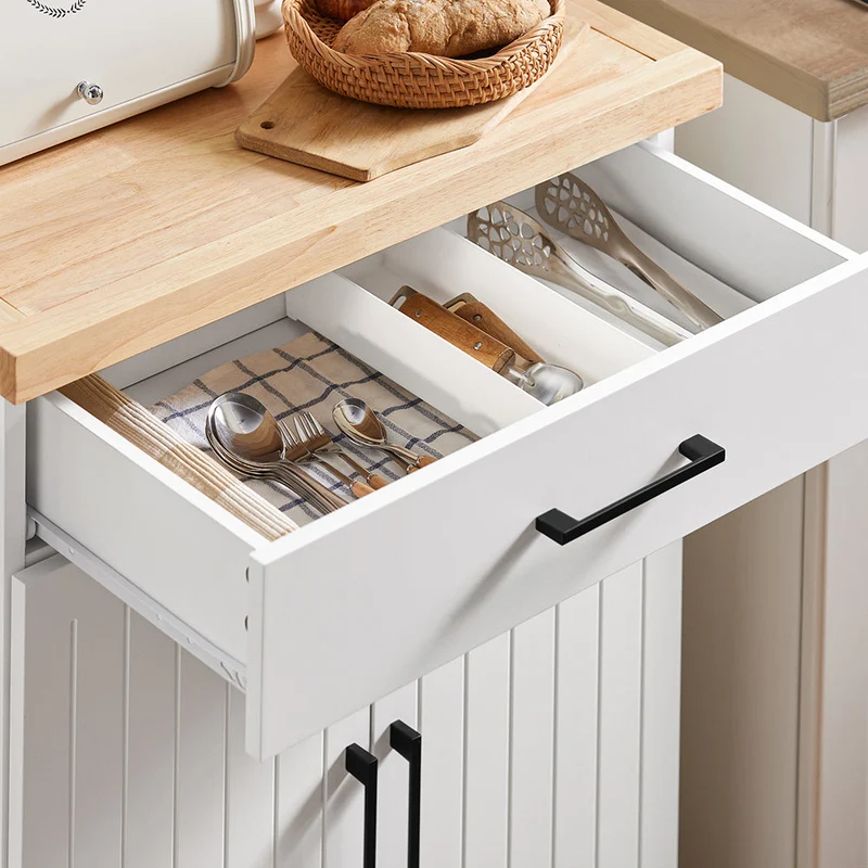 SoBuy Wózek kuchenny z szufladą szafka FKW119-WN