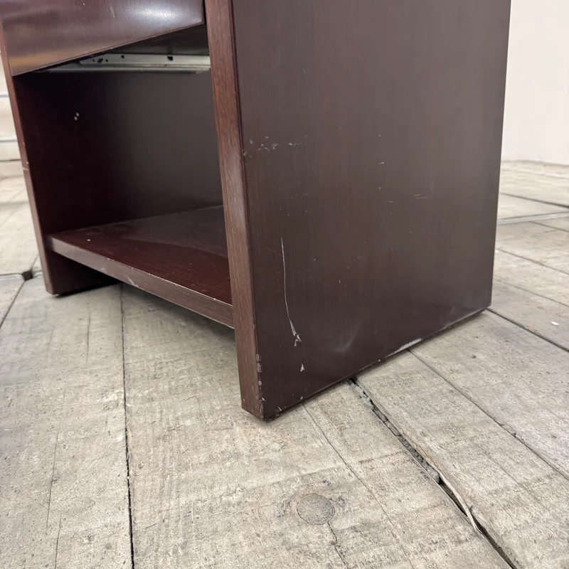 Nachttisch Dunkle Eiche mit Granit 65cm Nachtkonsole Beistelltisch Tisch Gebraucht