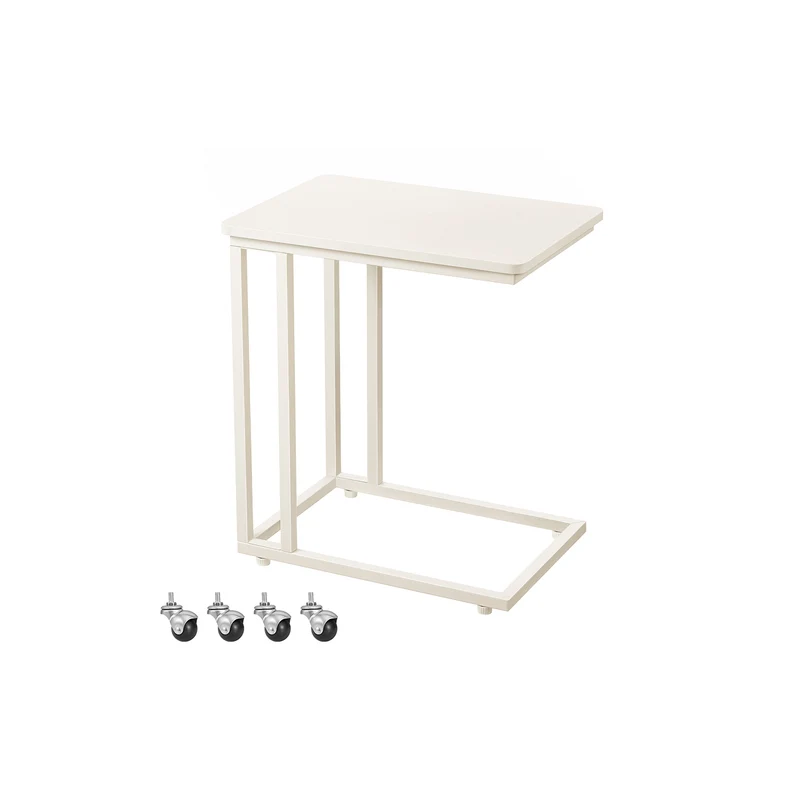 Beistelltisch mit Rollen C-Form Industrie-Design