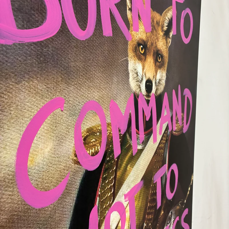 Thomas Klotz "Fuchs" Kunstdruck auf Leinwand 100x75 Wandbild Deko