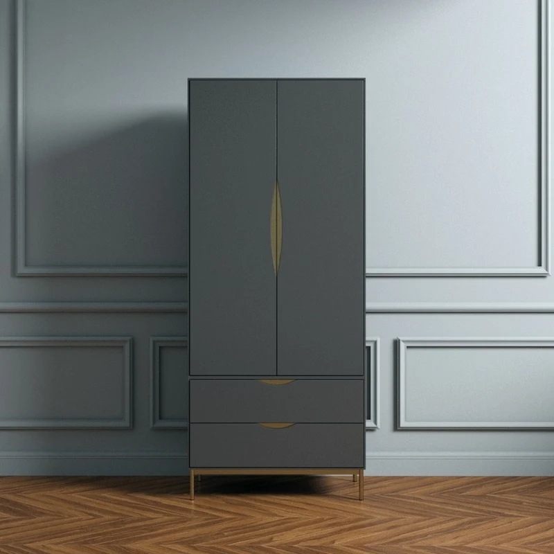 Kleiderschrank KOBE grau