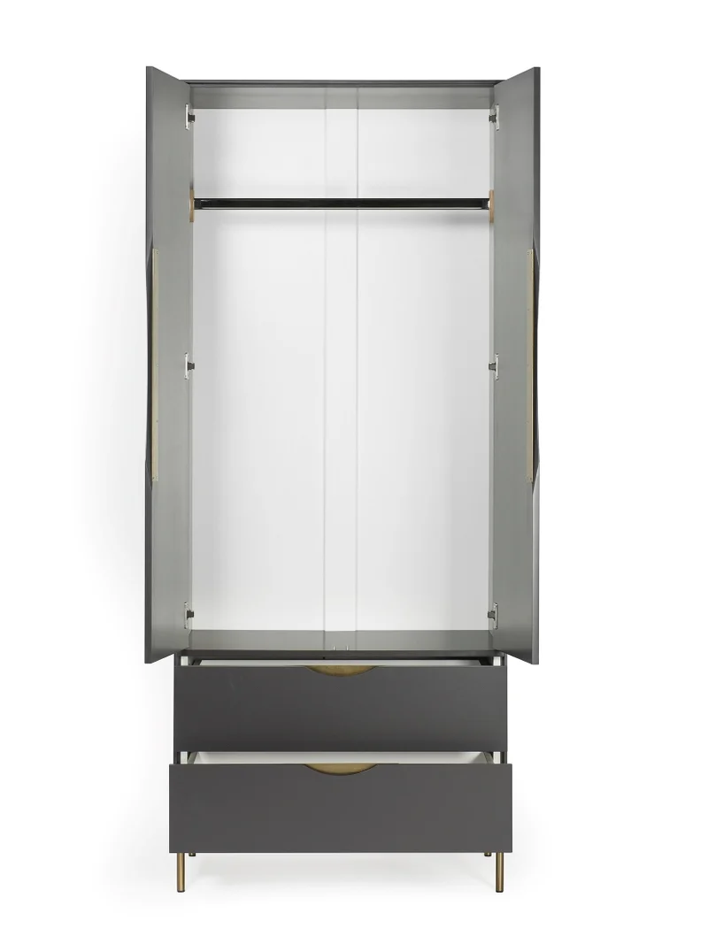 Kleiderschrank KOBE grau